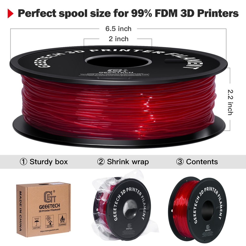 Printer Flexible Filament 1Spool Plastic NonToxic Vacuum Packaging Shore Hardness For Precise Print 14