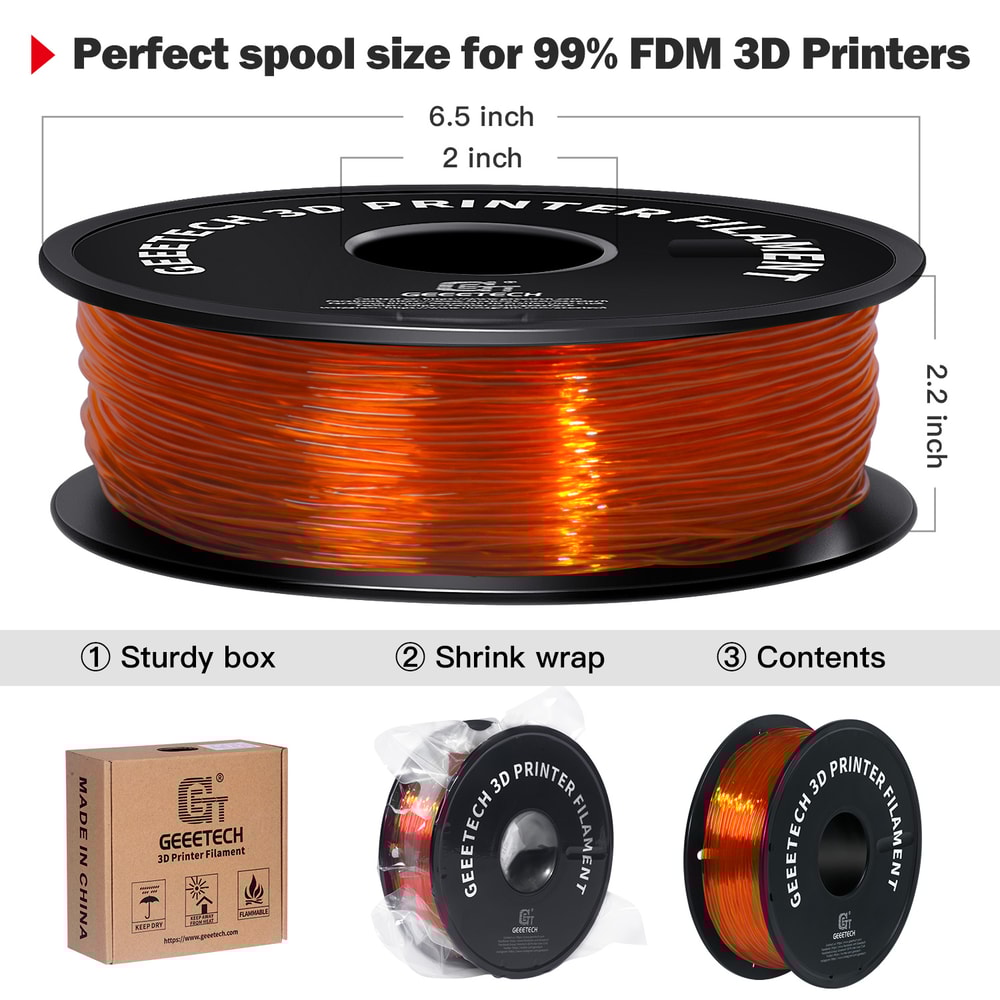 Printer Flexible Filament 1Spool Plastic NonToxic Vacuum Packaging Shore Hardness For Precise Print 17