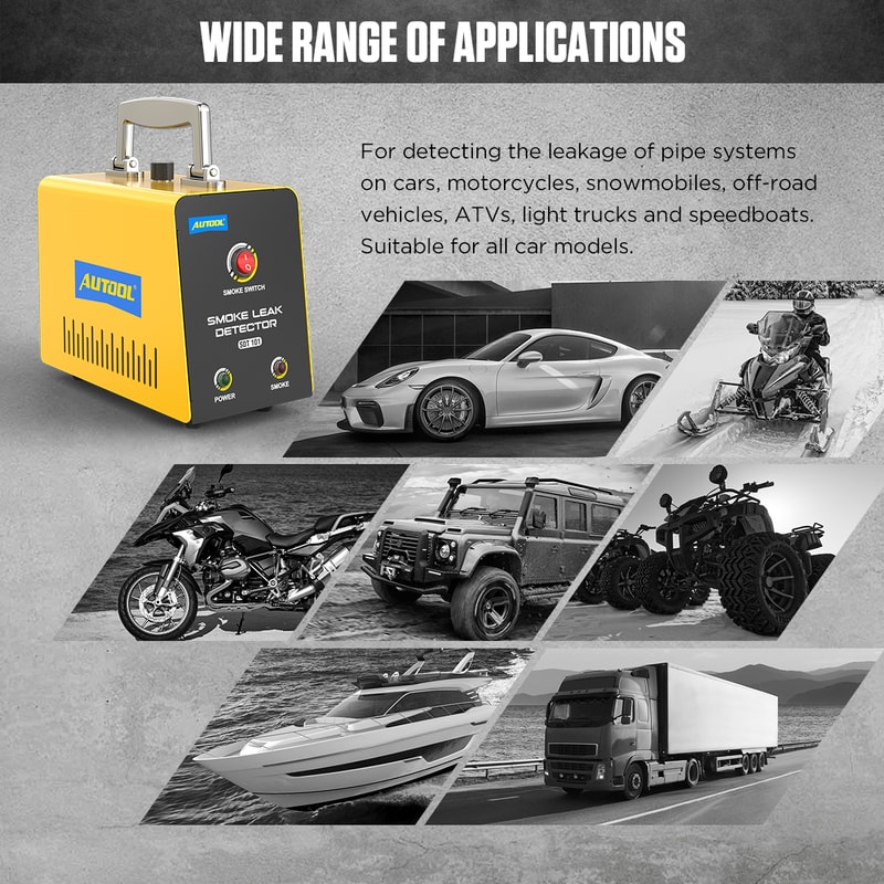 Car Smoke Machine Leak Detector EVAP Pipe Smoking Generator Pipe Leakage Analyzer Smoke Diagnostic 3