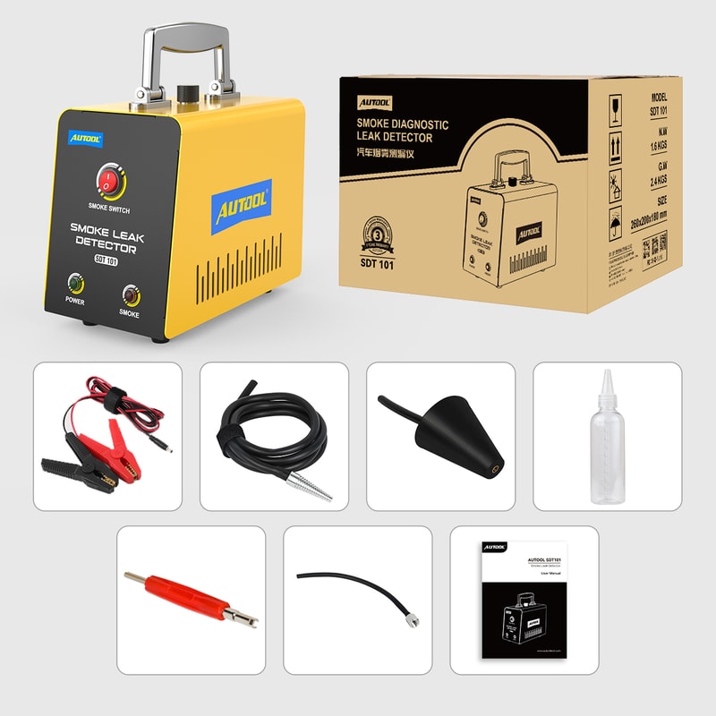 Car Smoke Machine Leak Detector EVAP Pipe Smoking Generator Pipe Leakage Analyzer Smoke Diagnostic 4