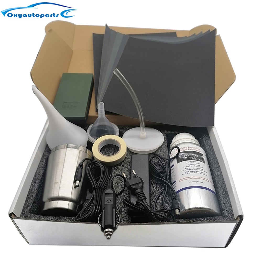 Car Headlight Polishing Kit Headlights Restoration Liquid Polymer Car Headlamp Renovation Repair Cl 6