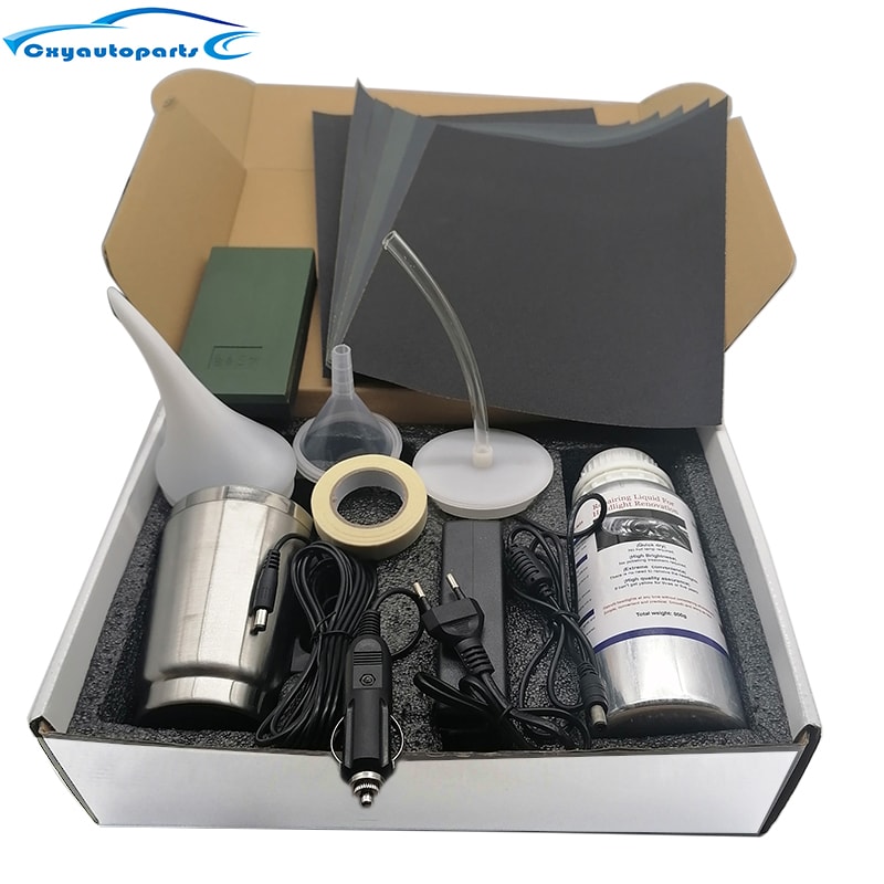 Car Headlight Polishing Kit Headlights Restoration Liquid Polymer Car Headlamp Renovation Repair Cl 6