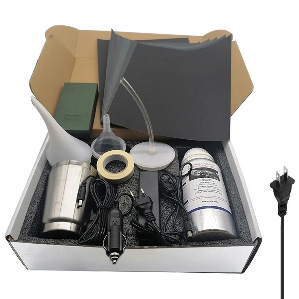 Car Headlight Polishing Kit Headlights Restoration Liquid Polymer Car Headlamp Renovation Repair Cl 0