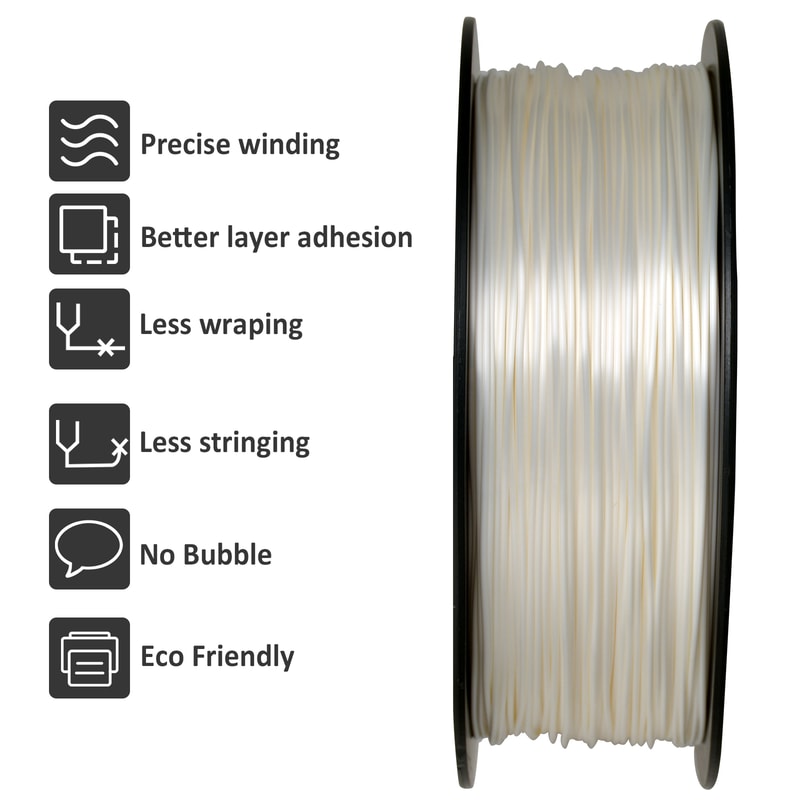Silk PLA Filament Wire Spool Printer Material Fast Delivery Vacuum Package 3
