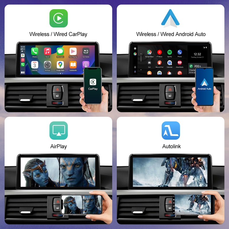 Multimedia Touch Screen For BMW Series Android Auto NBT System Wireless Carplay 3