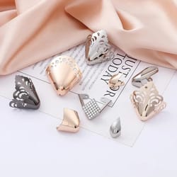 women high heel metal toe cap protector, wear and tear concealer, anti-kicking leather shoes, point protector accessory