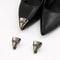 Women High Heel Metal Toe Cap Protector, Wear and Tear Concealer, Anti-Kicking Leather Shoes, Point Protector Accessory