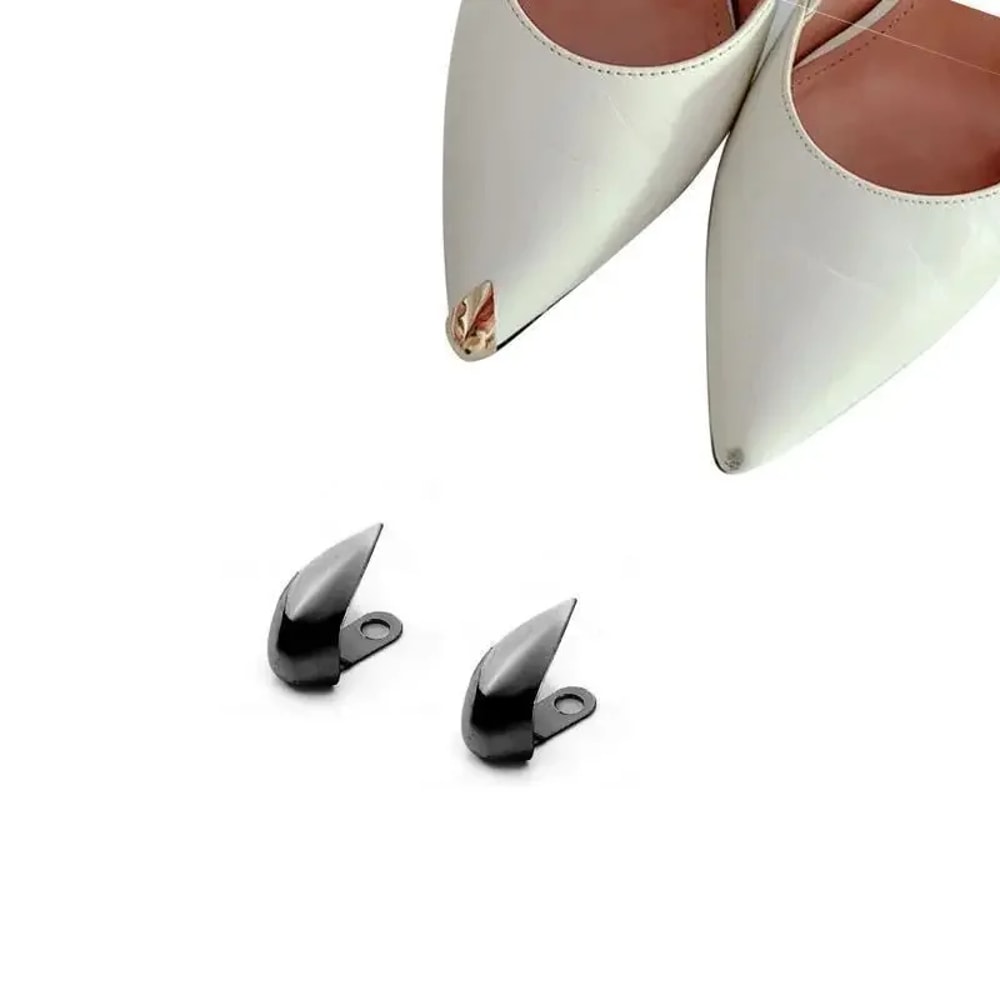 Women High Heel Metal Toe Cap Protector, Wear and Tear Concealer, Anti-Kicking Leather Shoes, Point Protector Accessory
