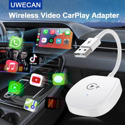 wireless video carplay adapter with netflix, youtube, tiktok, for oem wired carplay cars
