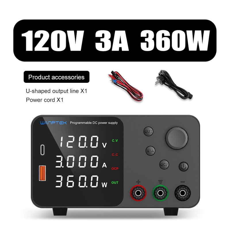 Wanptek DC Power Supply, Adjustable Lab Power Supply, Voltage Regulator, Variable Bench Power Supply for Electronics