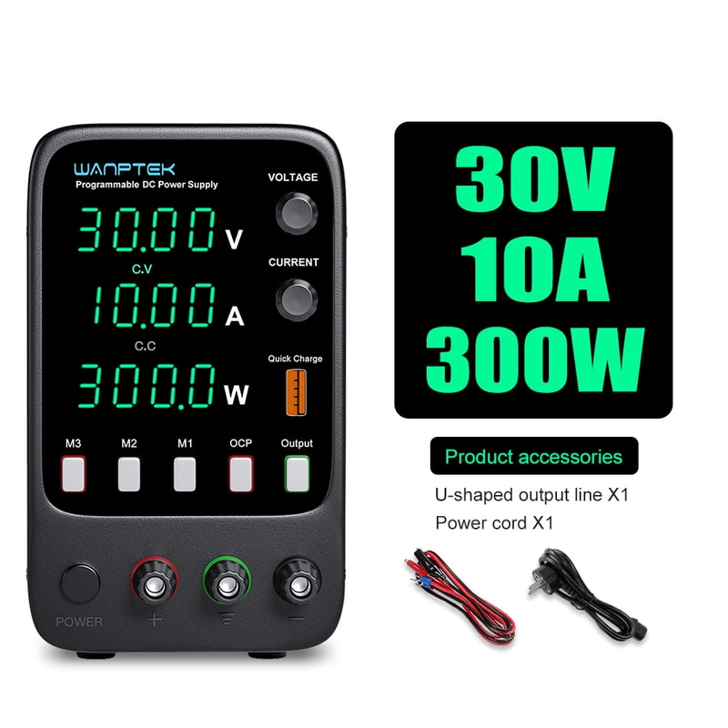Wanptek DC Power Supply, Adjustable Lab Power Supply, Voltage Regulator, Variable Bench Power Supply for Electronics