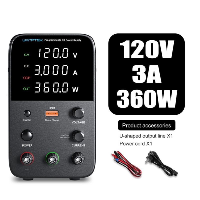 Wanptek DC Power Supply, Adjustable Lab Power Supply, Voltage Regulator, Variable Bench Power Supply for Electronics