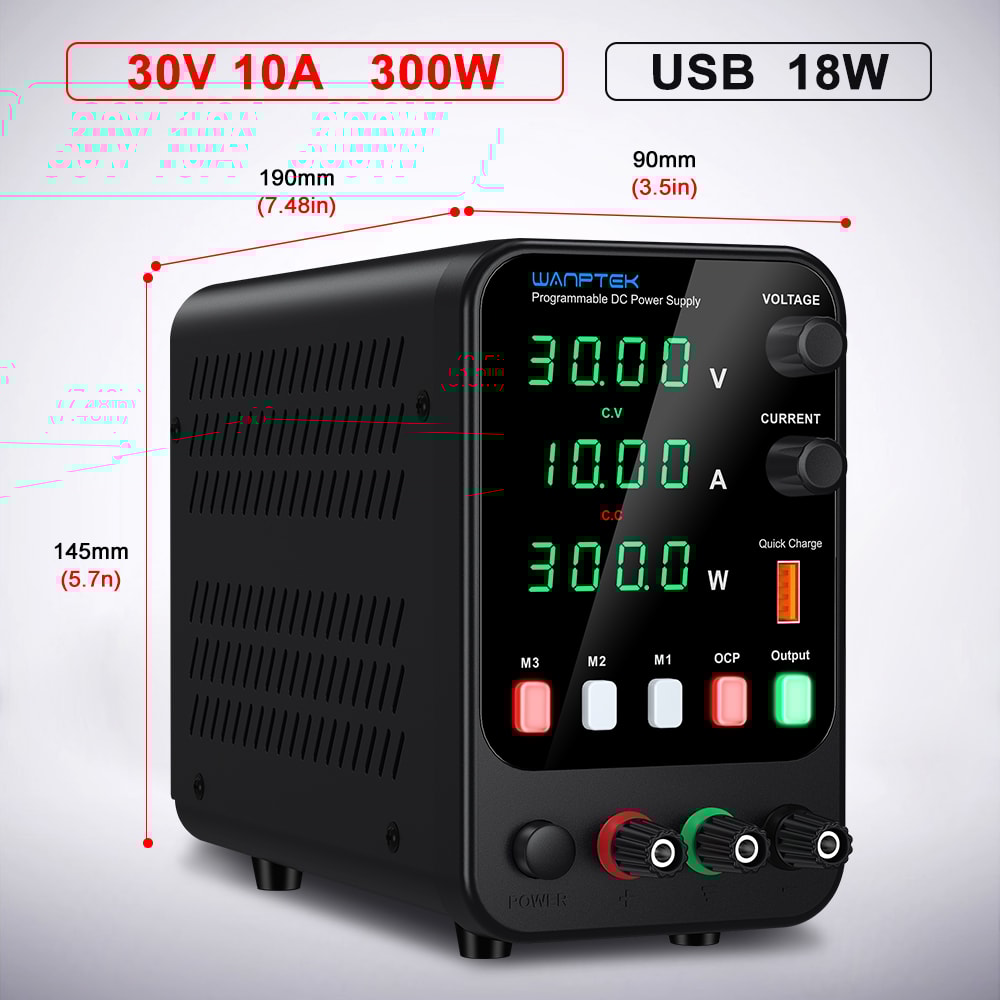 Laboratory Power Supply Adjustable DC Power Supply With USB Fast Charging Regulator 5