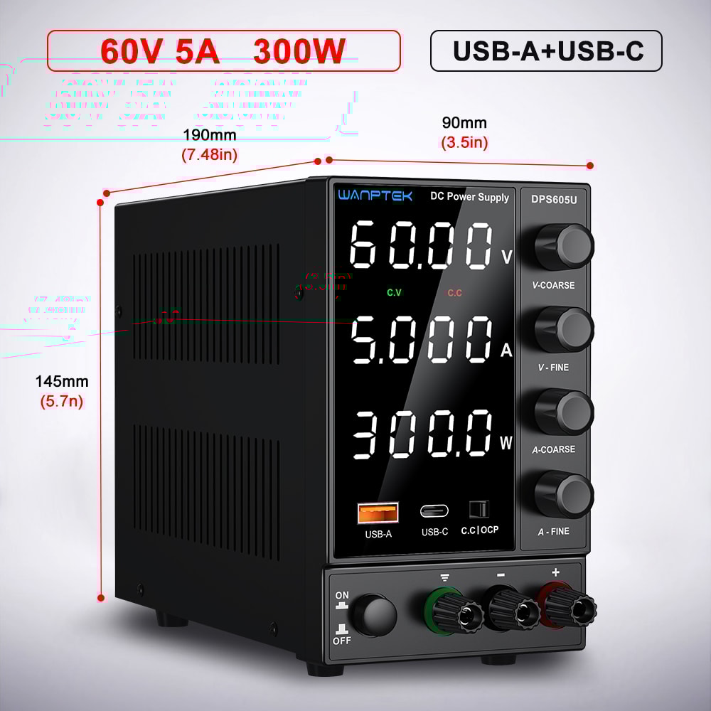 Laboratory Power Supply Adjustable DC Power Supply With USB Fast Charging Regulator 7