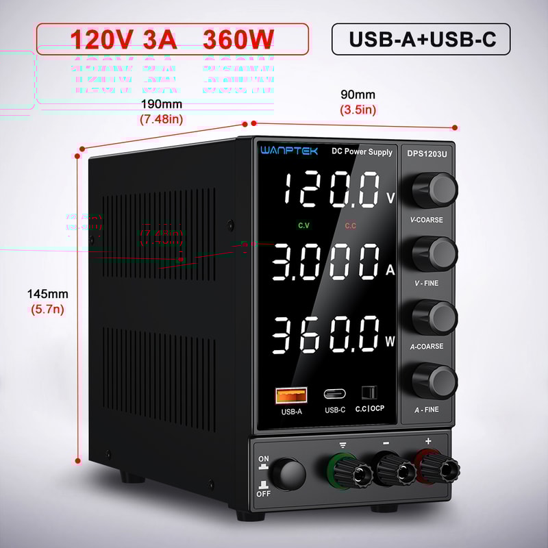 Laboratory Power Supply Adjustable DC Power Supply With USB Fast Charging Regulator 8