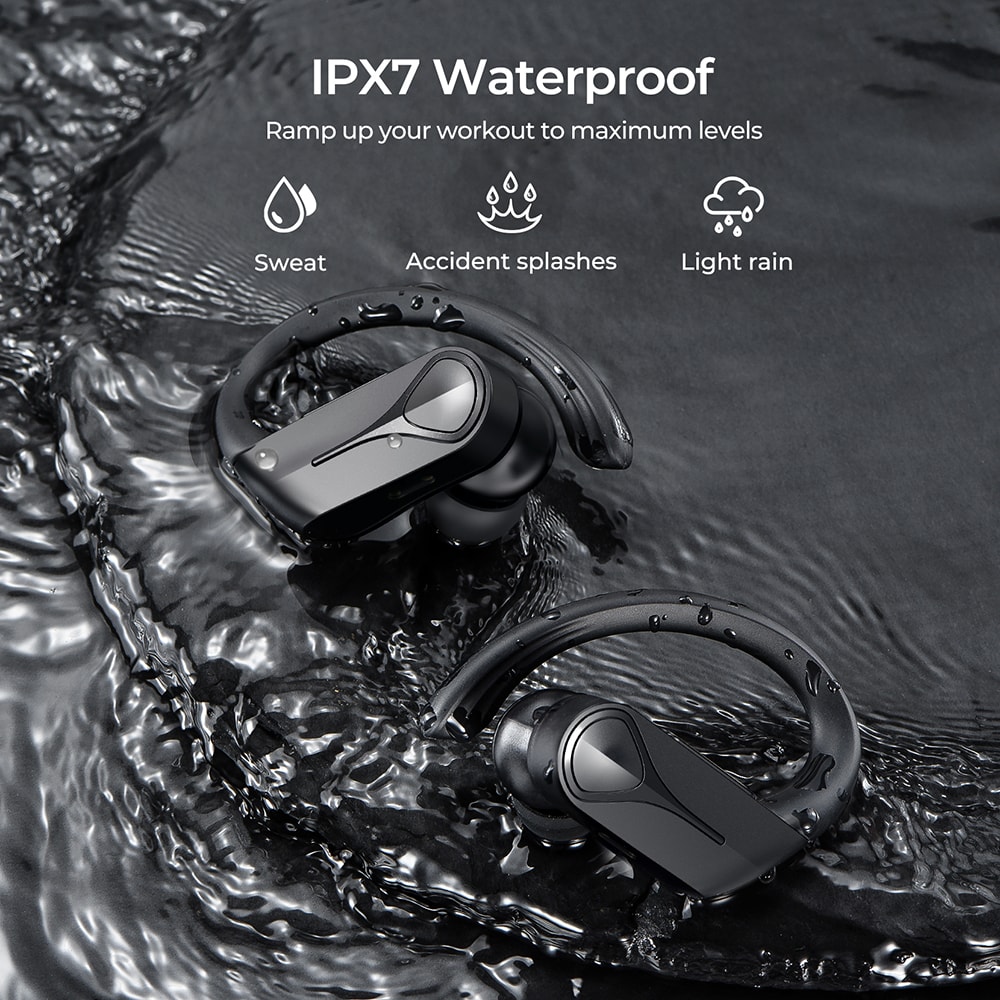 Flame Solo Wireless Earphone TWS Bluetooth Earbuds ENC Noise Cancellation Mic Waterproof Perfect Fo 2