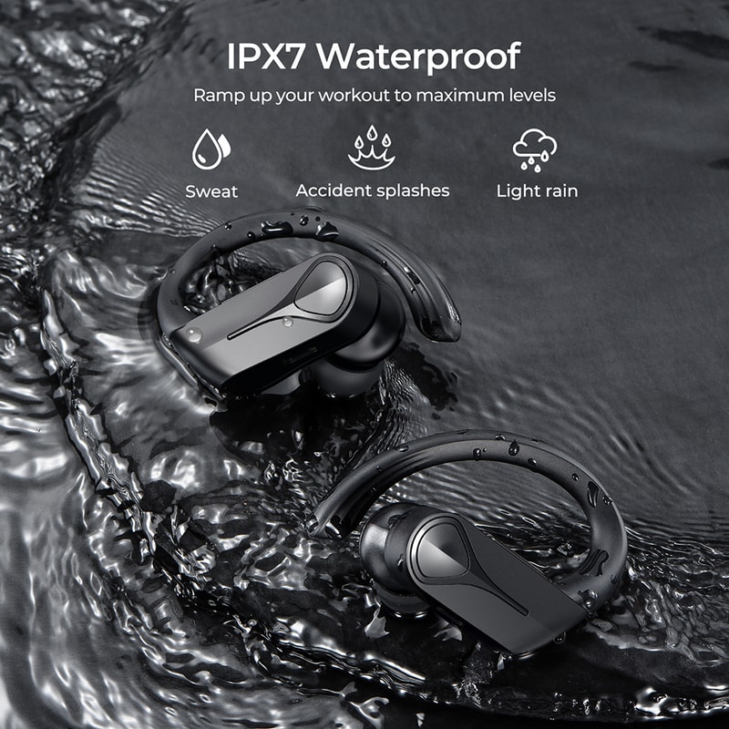 Flame Solo Wireless Earphone TWS Bluetooth Earbuds ENC Noise Cancellation Mic Waterproof Perfect Fo 2