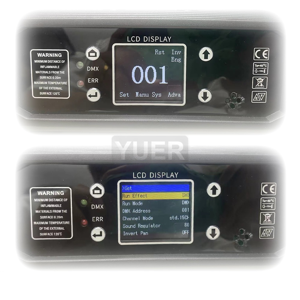 LED With Ring Moving Head Light BeamSpot Rotating Prisms Rainbow Effect DMX Stage Disco Light 4