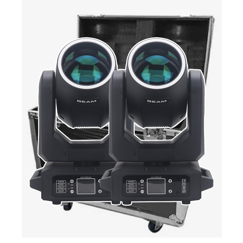 LED With Ring Moving Head Light BeamSpot Rotating Prisms Rainbow Effect DMX Stage Disco Light 6