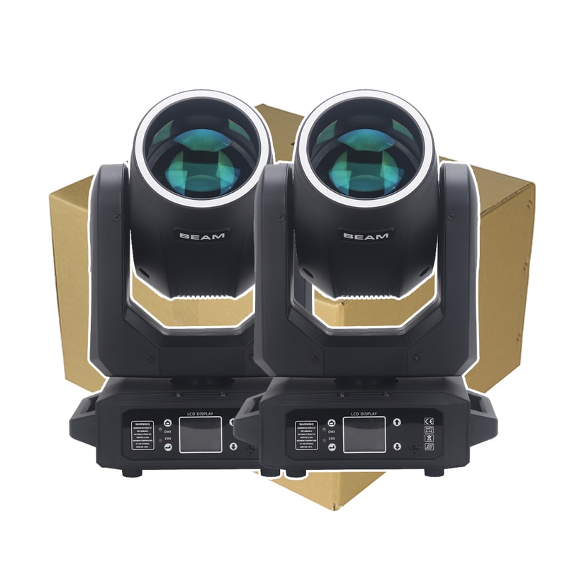 LED With Ring Moving Head Light BeamSpot Rotating Prisms Rainbow Effect DMX Stage Disco Light 7