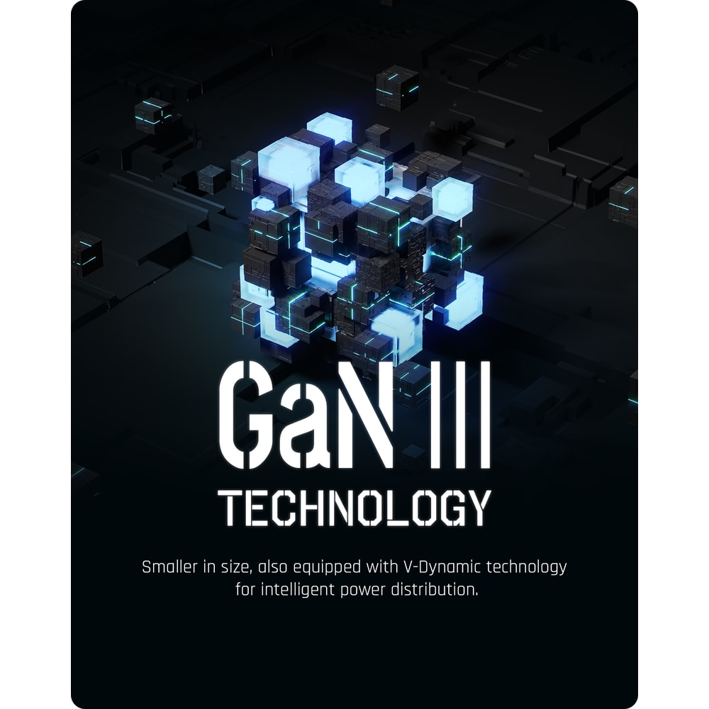 VOLTME Charging Station, USB C Charger, Portable Power Strip, Super Fast Charging for iPhone, GaN Desktop Charger