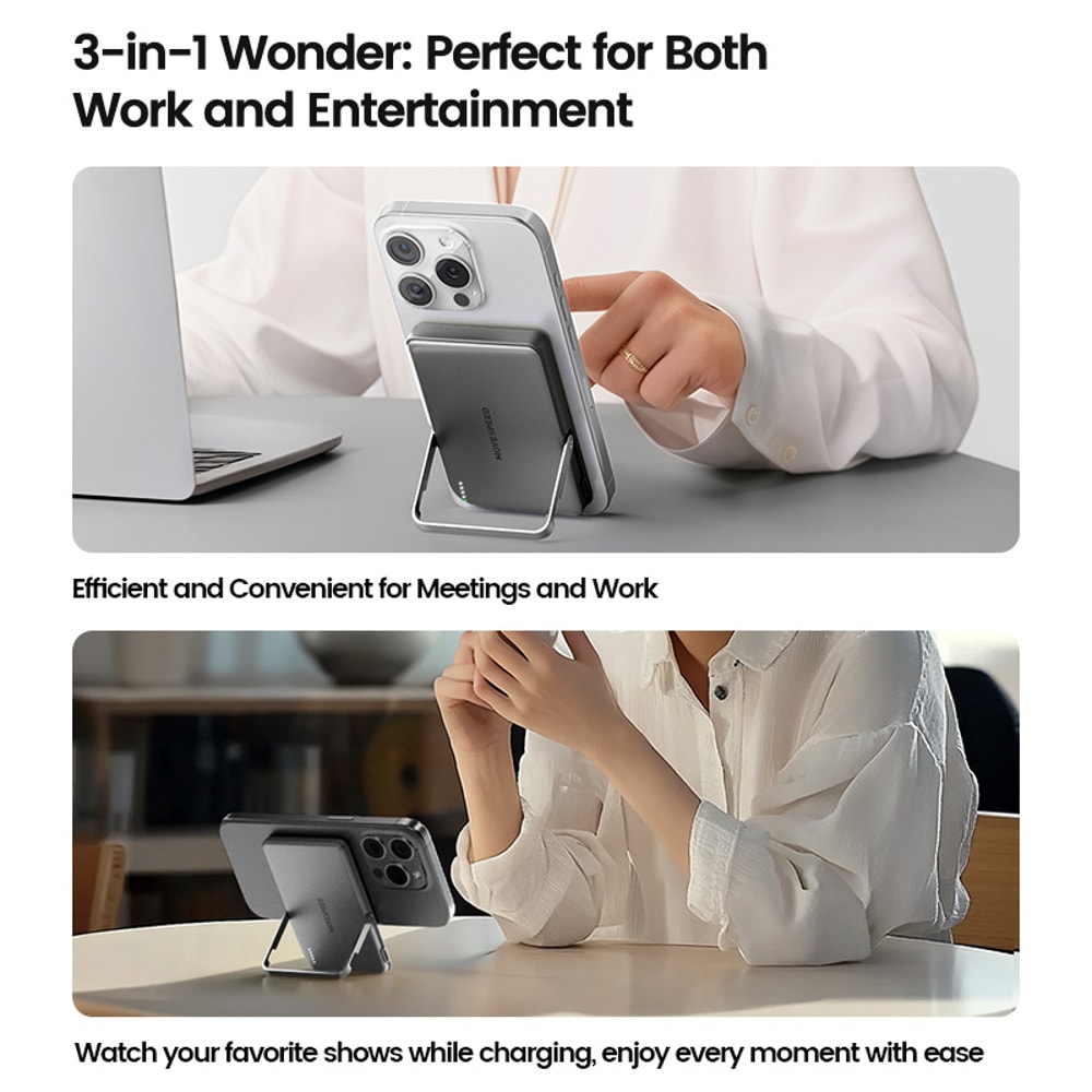 Magnetic Power Bank Wireless Portable External Battery Stand For MagSafe PowerBank For IPhone 1