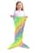 New Night Glow Mermaid Tail Blanket Soft Flannel Fleece Wearable Companion Cute Kids Blankets All S 4