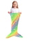 New Night Glow Mermaid Tail Blanket Soft Flannel Fleece Wearable Companion Cute Kids Blankets All S 4