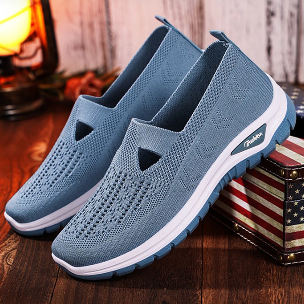 New Mesh Women Vulcanized Shoes, High Quality Women Sneakers, Slip On Flats Shoes, Women Loafers