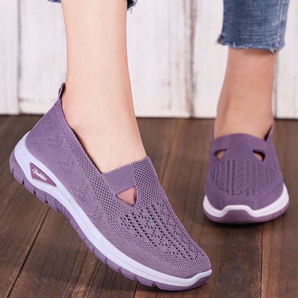 New Mesh Women Vulcanized Shoes, High Quality Women Sneakers, Slip On Flats Shoes, Women Loafers
