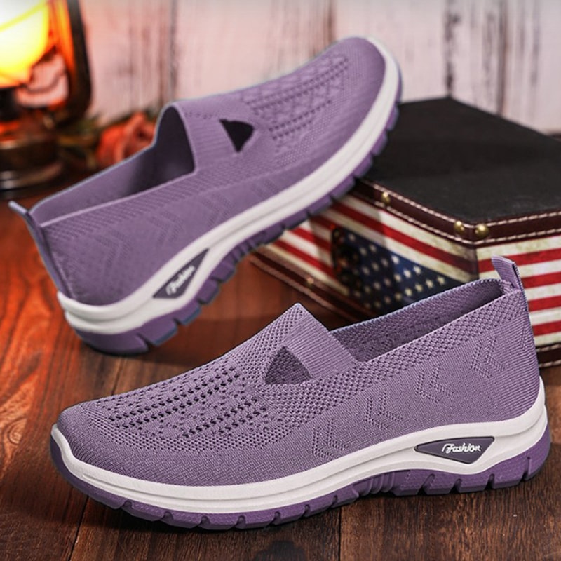 New Mesh Women Vulcanized Shoes, High Quality Women Sneakers, Slip On Flats Shoes, Women Loafers