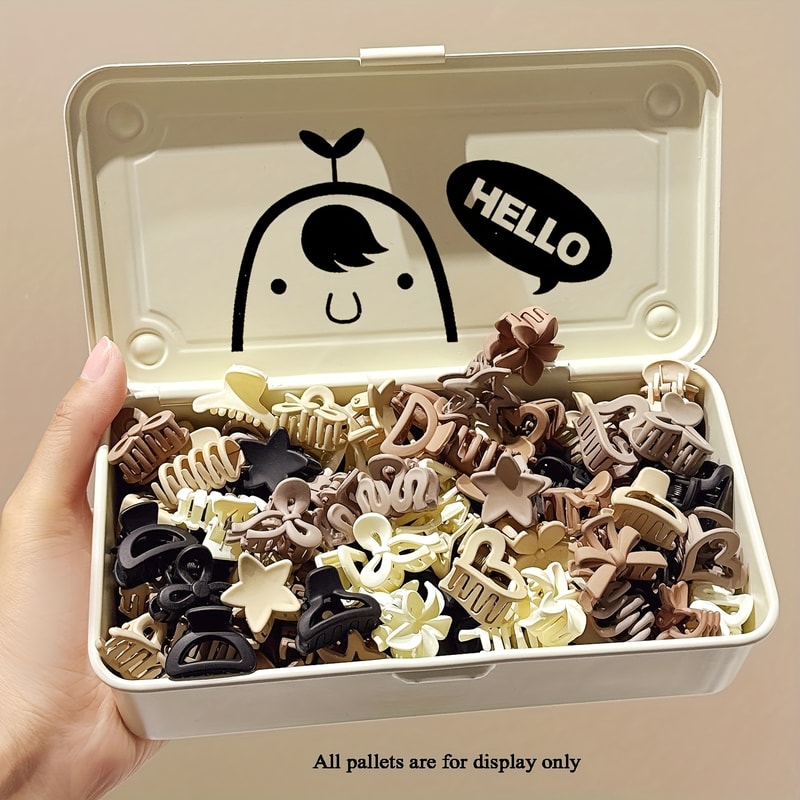 Beige Mixed Pack Small Clips, Cute Girl Accessories for Daily Use, Special Occasions, Travel Gifts