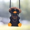 Cute Car Charm Hanging Ornament, Cool Swinging Duck, Car Accessories for Teens, Fun Dashboard Decor