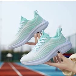 women's knit running shoes, ultra lightweight mesh sneakers with cloud cushioning, gym walking shoes