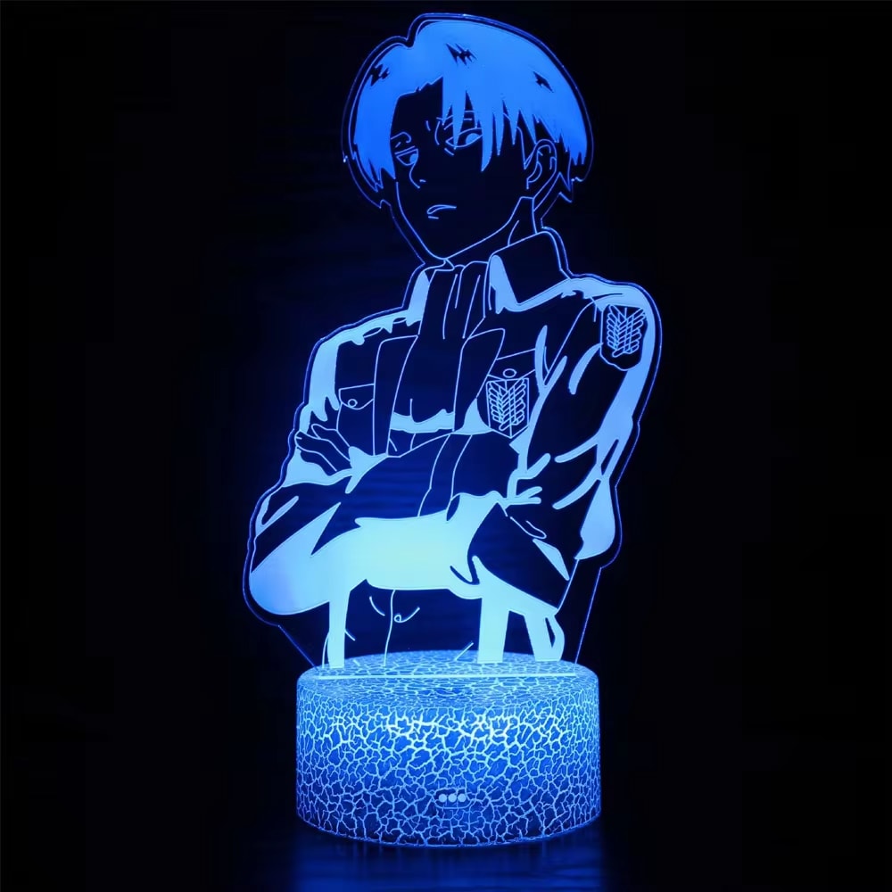 Anime Attack on Titan Gamer Lamp LED Night Light with Remote Control, Bedroom Figures Lamps for Home, Decorative Night