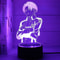 Anime Attack on Titan Gamer Lamp LED Night Light with Remote Control, Bedroom Figures Lamps for Home, Decorative Night