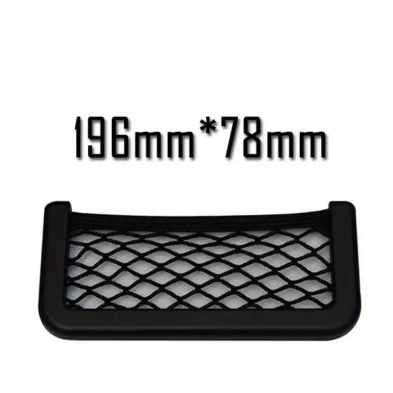 Car Storage Bag Net Adhesive Auto Seat Organizer Door Side Net Pocket Multifunction Resilient Car S 7