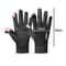 Faux Suede Gloves Winter Men, Soft Anti-Slip Gloves for Cycling, Hiking, Driving, Windproof Flip-Top, Ribbed Cuff Gloves