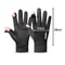 Faux Suede Gloves Winter Men, Soft Anti-Slip Gloves for Cycling, Hiking, Driving, Windproof Flip-Top, Ribbed Cuff Gloves