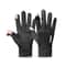Faux Suede Gloves Winter Men, Soft Anti-Slip Gloves for Cycling, Hiking, Driving, Windproof Flip-Top, Ribbed Cuff Gloves