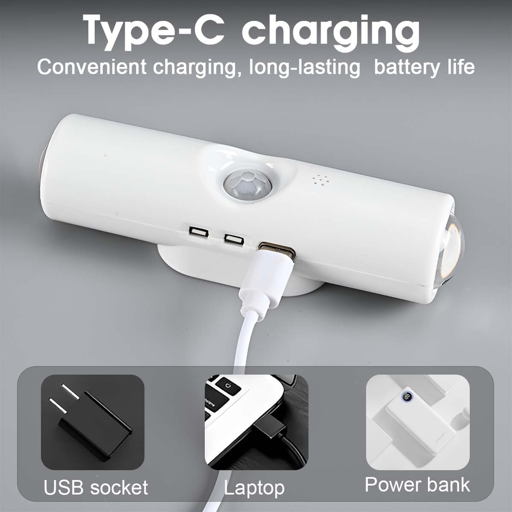 Wall Lamp PunchFree Bedside Bedroom Night Light LED Spotlight With Induction Magnetic Charging Smal 2