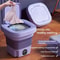 Portable Mini Washing Machine, Foldable Design for Small Clothes, Socks, Underwear, Perfect for Travel, Dorm, Business