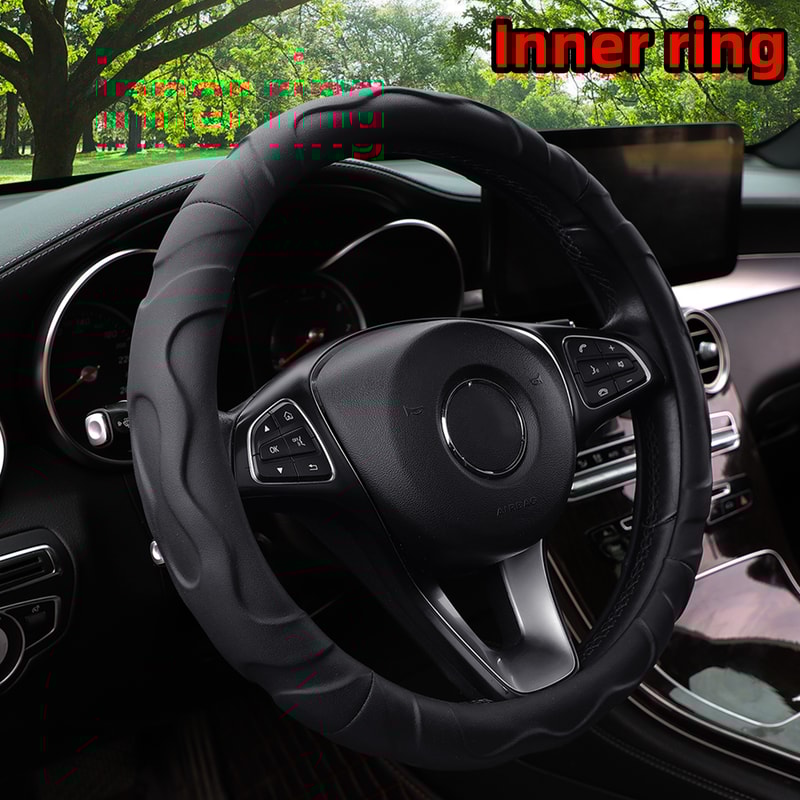 Artificial Lamb Skin Steering Wheel Cover 3D Styling Fits Sports Cars For Ultimate Comfort And Grip 1