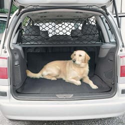 car trunk fence pet dog isolation net, sturdy elastic protective net for pet safety, durable vehicle safety fence