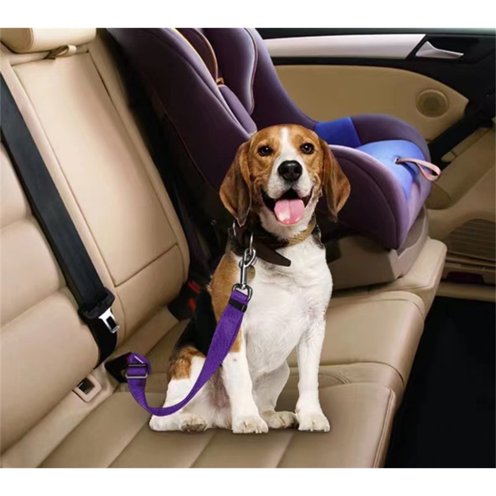 Adjustable Pet Cat Dog Car Seat Belt, Universal Safety Buckle, Adjustable Safety Rope, Dog Car Seat Belts Accessories