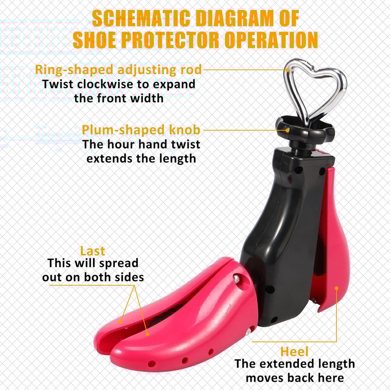 Universal Shoe Stretcher Adjustable Boot Stretcher Sneaker Shoe Expander With Steel Shaft For Left 1