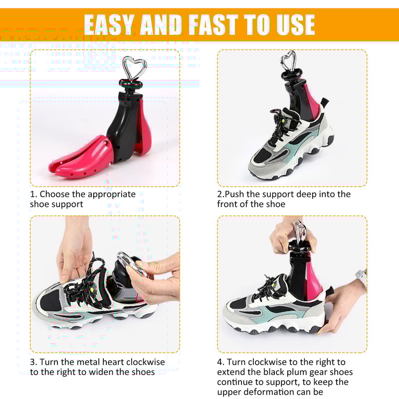 Universal Shoe Stretcher Adjustable Boot Stretcher Sneaker Shoe Expander With Steel Shaft For Left 5