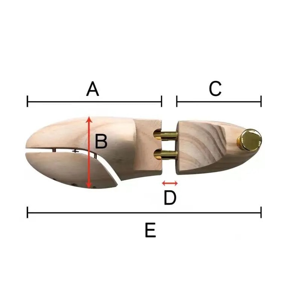 Twin Tube HighGrade Solid Wood Shoe Shaper Adjustable Mens Shoe Tree Pine Wood Spring Design For Op 5