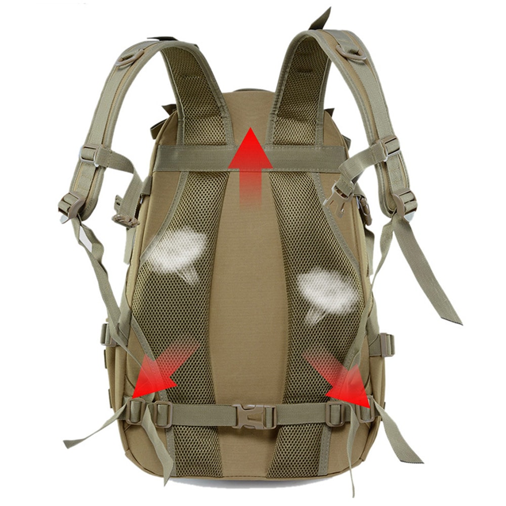 Camping Backpack For Men Tactical Molle Climbing Rucksack Hiking Travel Bag With Laptop Sleeve Outd 3