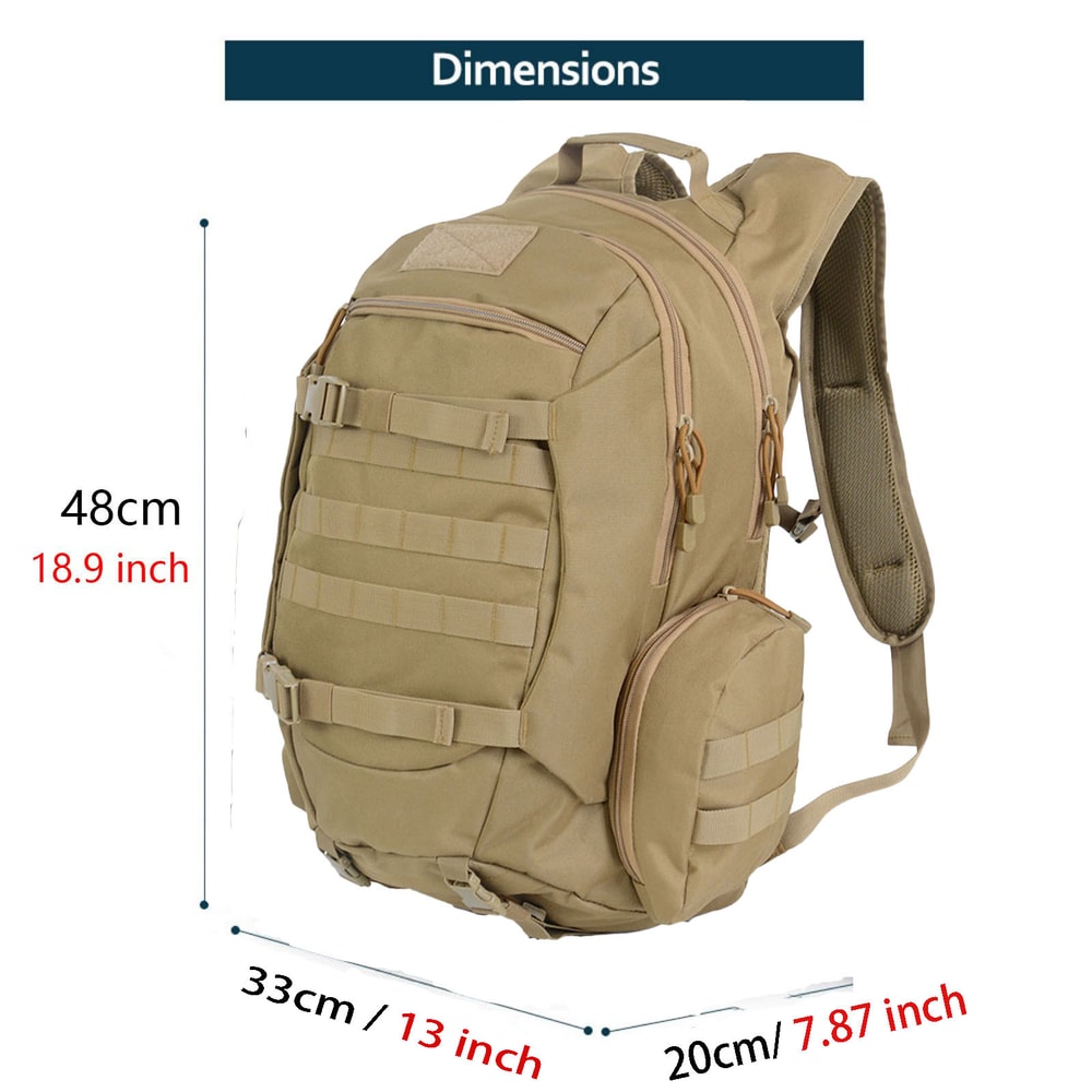 Waterproof Fishing Hunting Backpack, Outdoor Tactical Rucksacks, Sports Camping Hiking Trekking Bag, Durable and Comfort